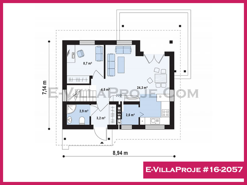 Gazbeton Çelik Ev 124 m² Dubleks (3+1) - Görsel 2