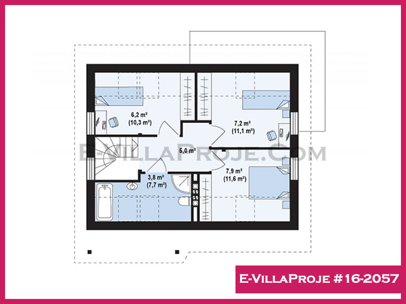 Gazbeton Çelik Ev 124 m² Dubleks (3+1) - Görsel 3
