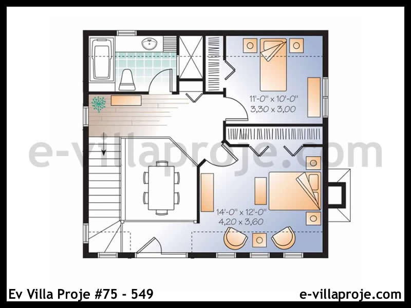 Gazbeton Çelik Ev 125 m² Dubleks (3+1) - Görsel 3