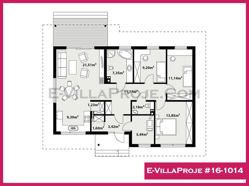 Gazbeton Çelik Ev 125 m² Tek Katlı (3+1) - Görsel 2