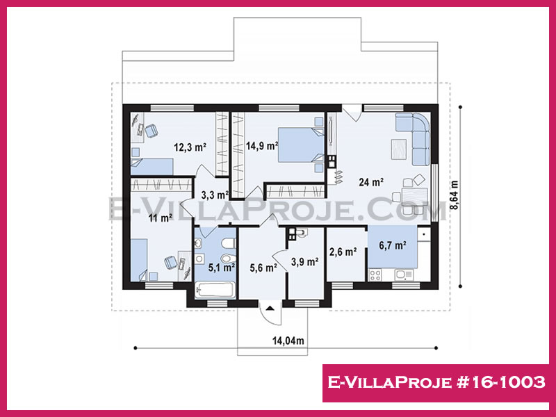 Gazbeton Çelik Ev 125 m² Tek Katlı (3+1) - Görsel 2