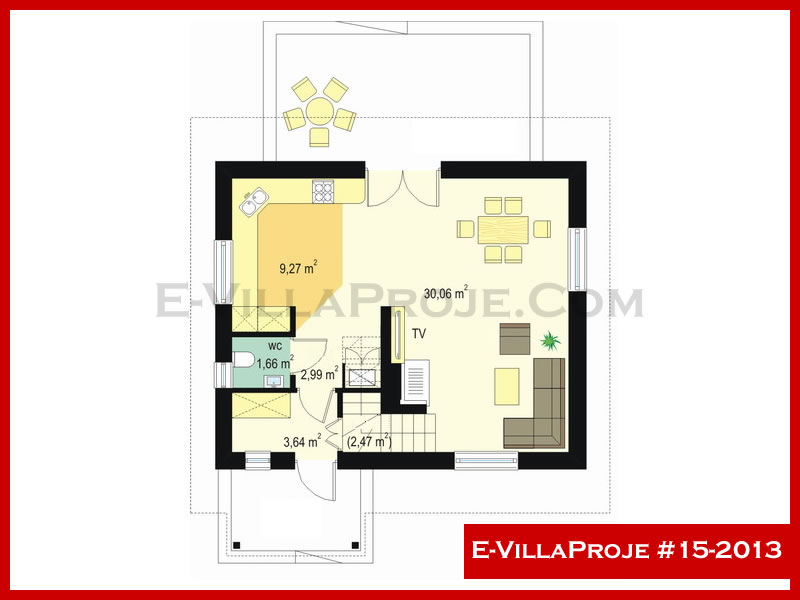 Gazbeton Çelik Ev 127 m² Dubleks (3+1) - Görsel 2