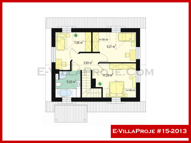 Gazbeton Çelik Ev 127 m² Dubleks (3+1) - Görsel 3