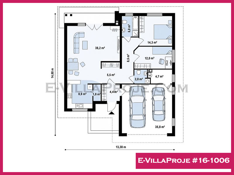 Gazbeton Çelik Ev 127 m² Tek Katlı (3+1) - Görsel 2
