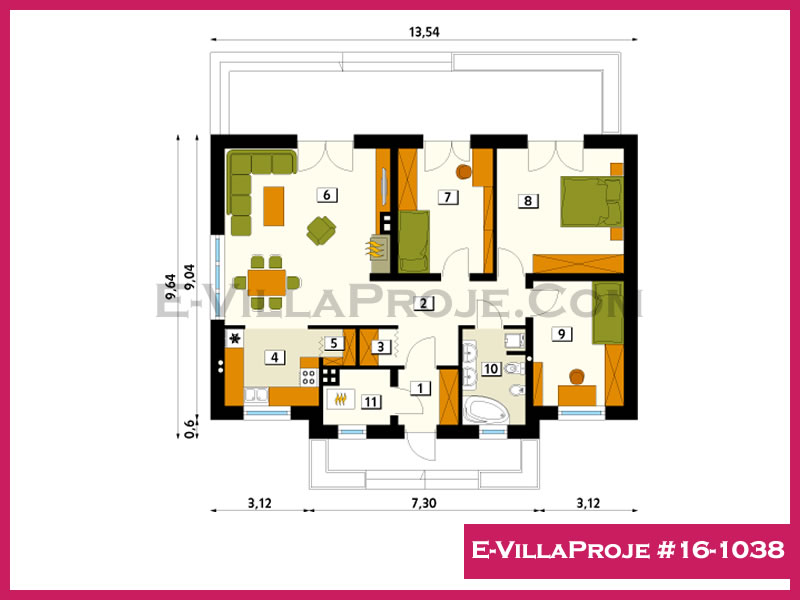 Gazbeton Çelik Ev 127 m² Tek Katlı (3+1) - Görsel 2