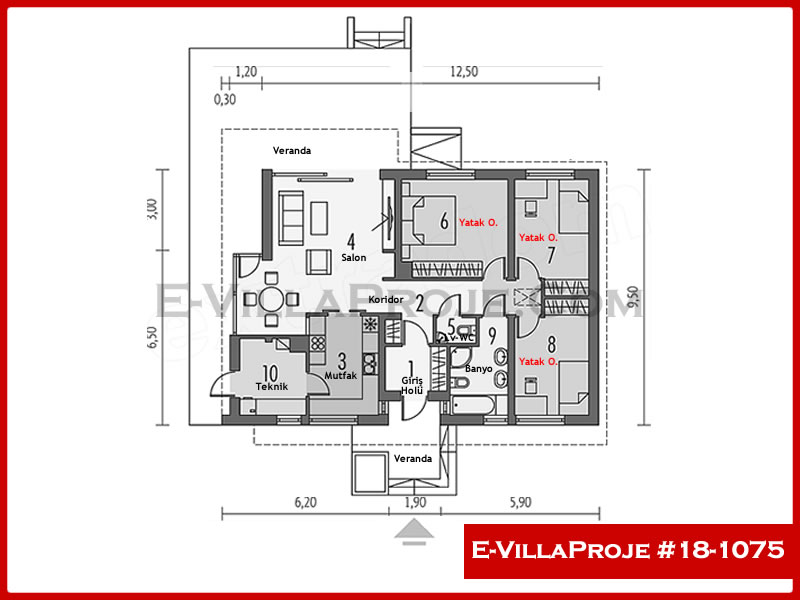 Gazbeton Çelik Ev 127 m² Tek Katlı (3+1) - Görsel 2