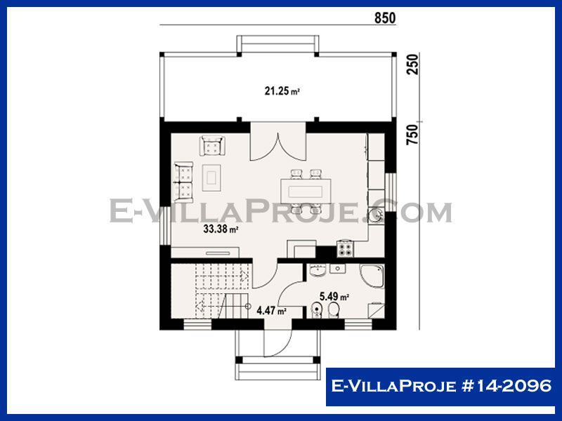 Gazbeton Çelik Ev 128 m² Dubleks (3+1) - Görsel 2