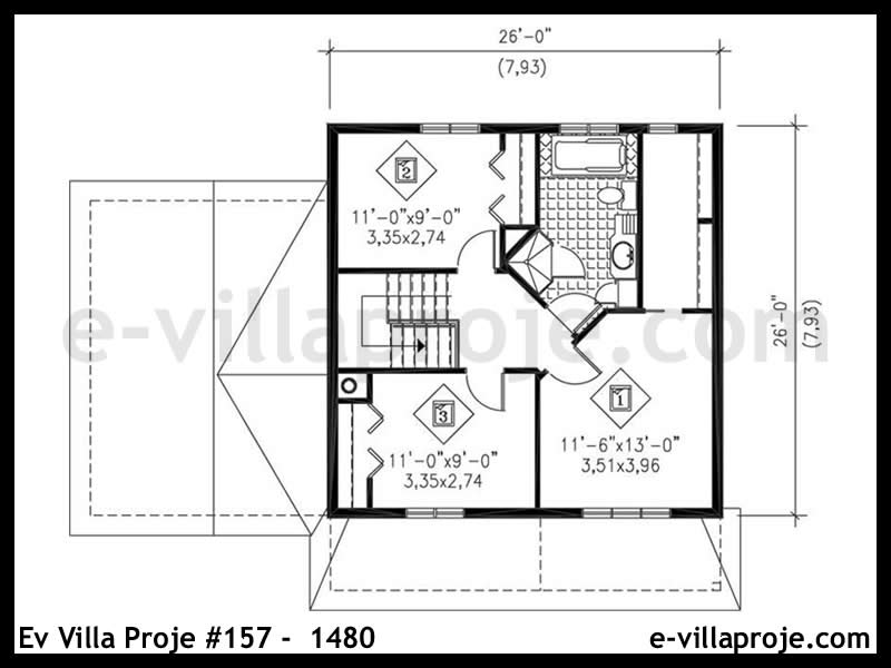 Gazbeton Çelik Ev 128 m² Dubleks (3+1) - Görsel 3