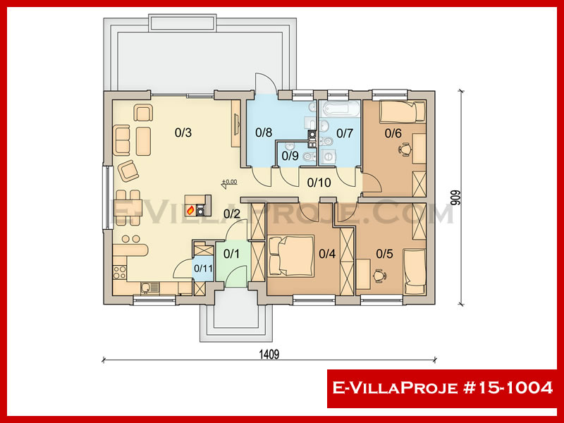 Gazbeton Çelik Ev 128 m² Tek Katlı (3+1) - Görsel 2