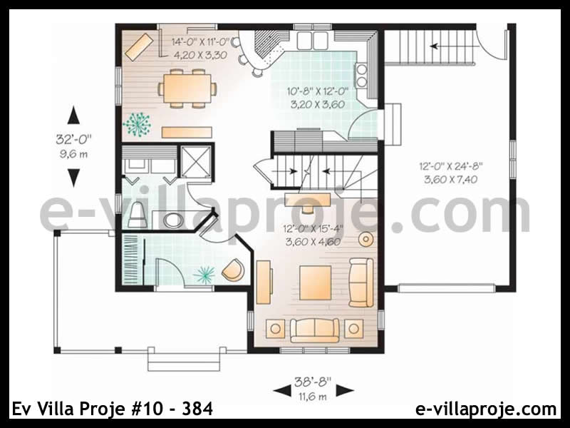 Gazbeton Çelik Ev 129 m² Dubleks (3+1) - Görsel 2