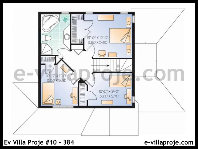 Gazbeton Çelik Ev 129 m² Dubleks (3+1) - Görsel 3