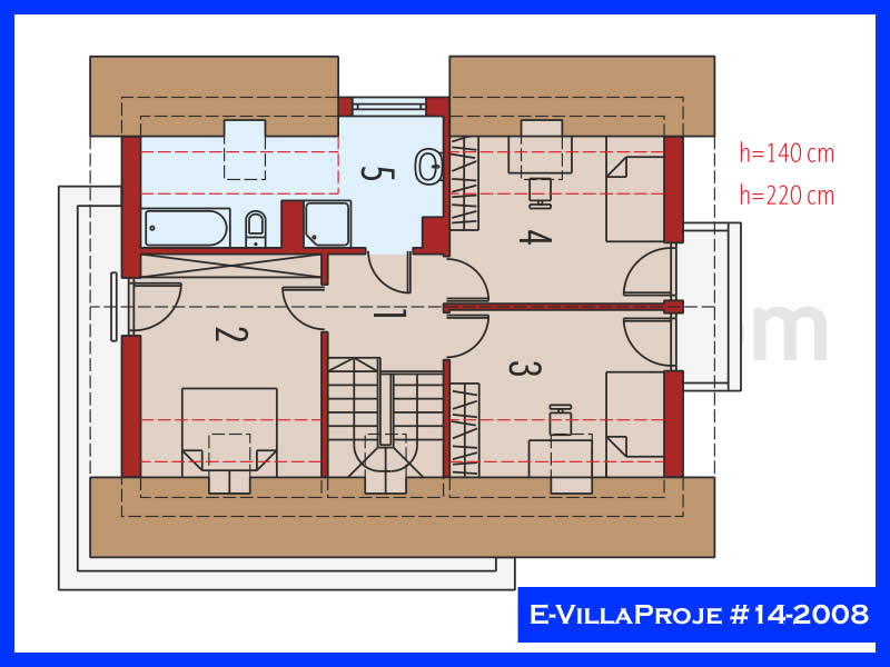 Gazbeton Çelik Ev 129 m² Dubleks (3+1) - Görsel 3