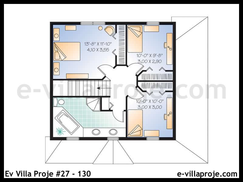 Gazbeton Çelik Ev 130 m² Dubleks (3+1) - Görsel 3