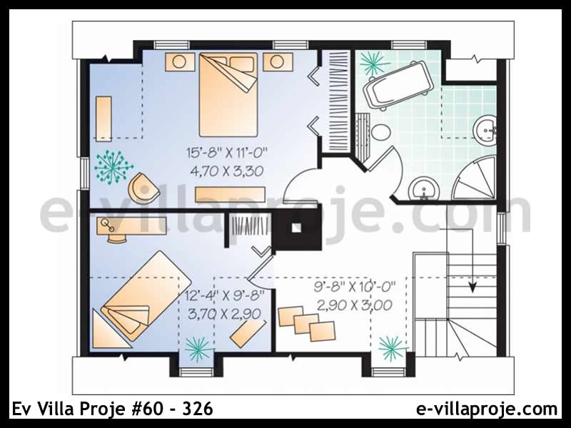 Gazbeton Çelik Ev 130 m² Dubleks (3+1) - Görsel 3