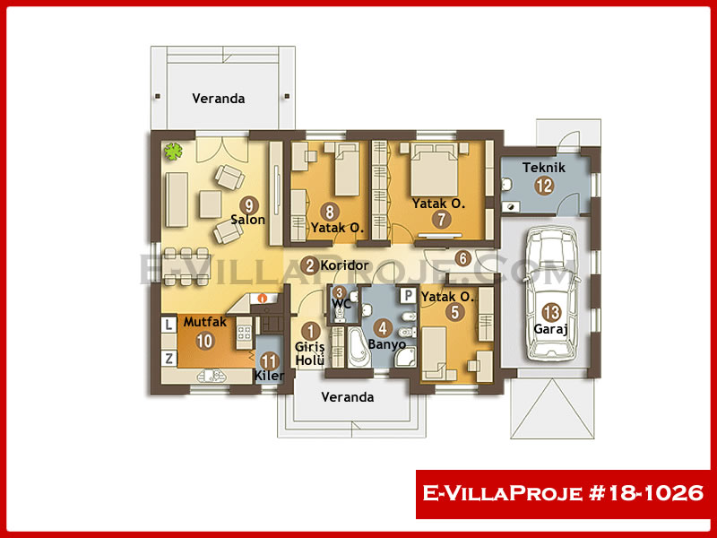 Gazbeton Çelik Ev 130 m² Tek Katlı (3+1) - Görsel 2