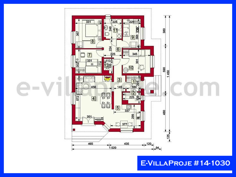 Gazbeton Çelik Ev 130 m² Tek Katlı (3+1) - Görsel 2