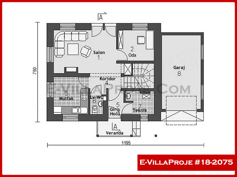 Gazbeton Çelik Ev 131 m² Dubleks (3+1) - Görsel 2