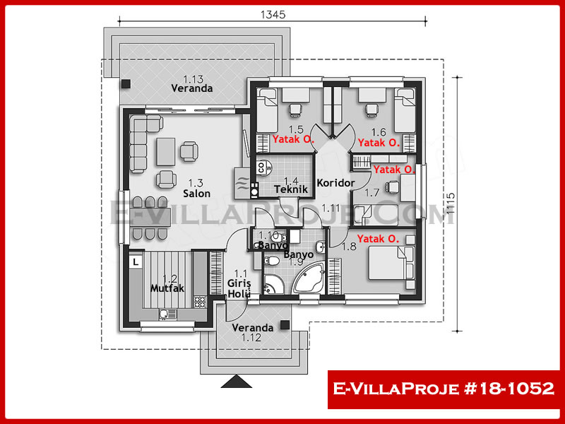 Gazbeton Çelik Ev 131 m² Tek Katlı (3+1) - Görsel 2