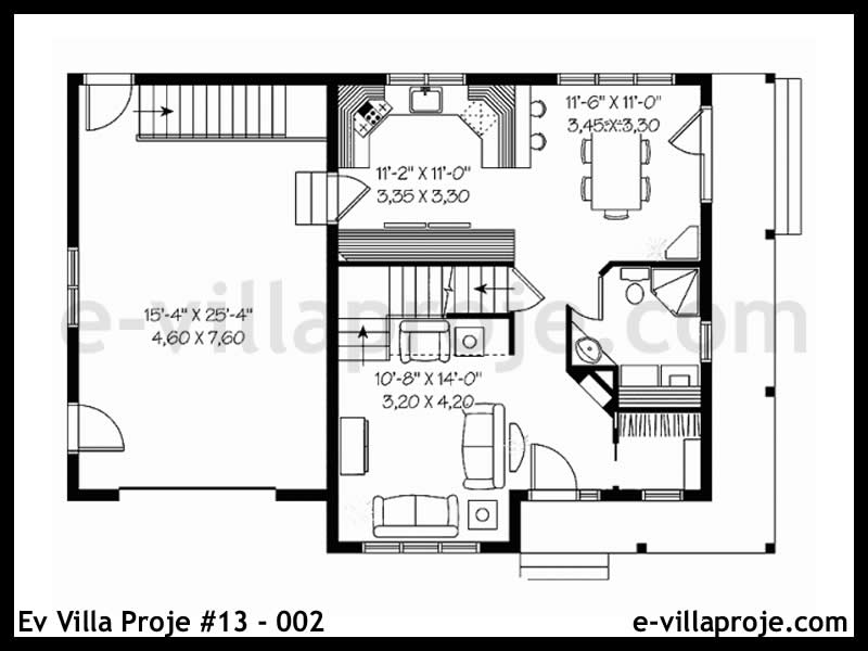 Gazbeton Çelik Ev 132 m² Dubleks (3+1) - Görsel 2