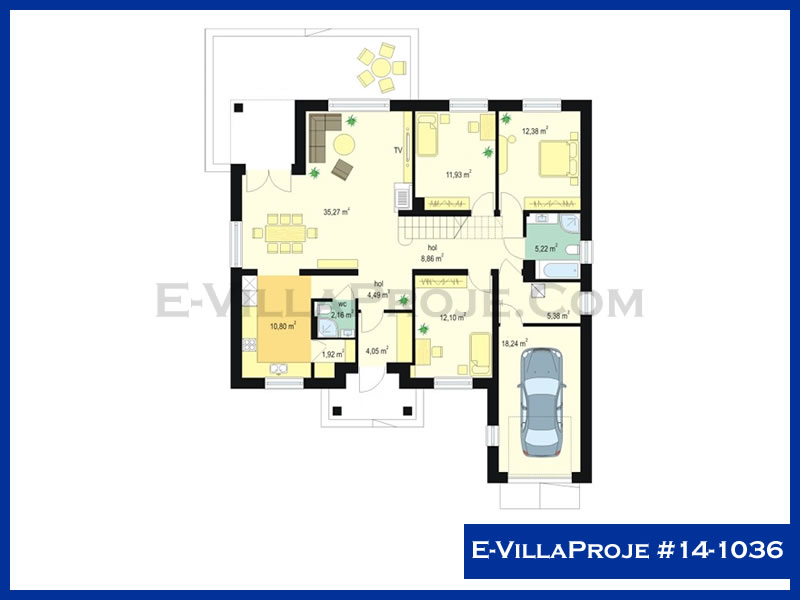 Gazbeton Çelik Ev 132 m² Tek Katlı (3+1) - Görsel 2