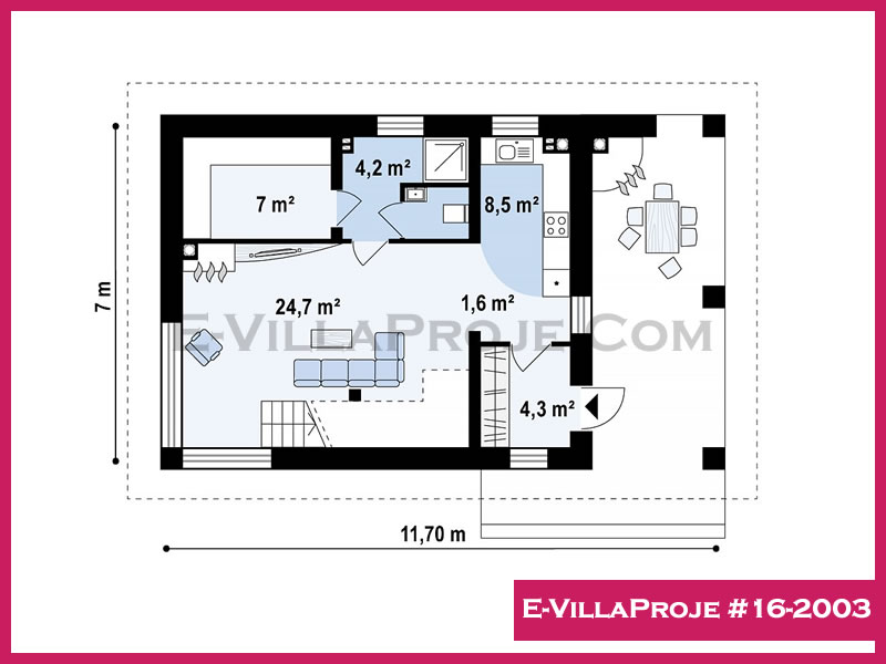 Gazbeton Çelik Ev 133 m² Dubleks (3+1) - Görsel 2