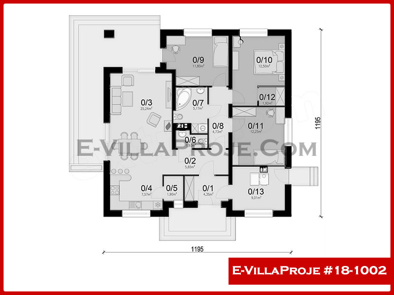 Gazbeton Çelik Ev 133 m² Tek Katlı (3+1) - Görsel 2