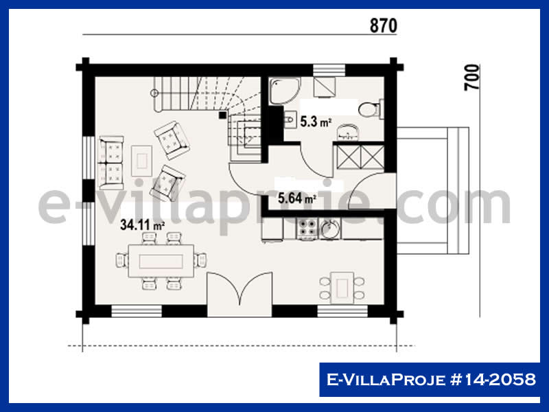 Gazbeton Çelik Ev 134 m² Dubleks (3+1) - Görsel 2