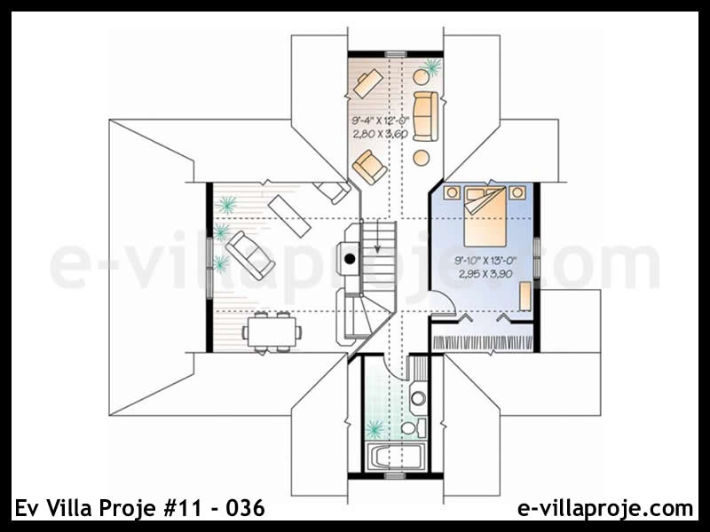 Gazbeton Çelik Ev 134 m² Dubleks (3+1) - Görsel 3