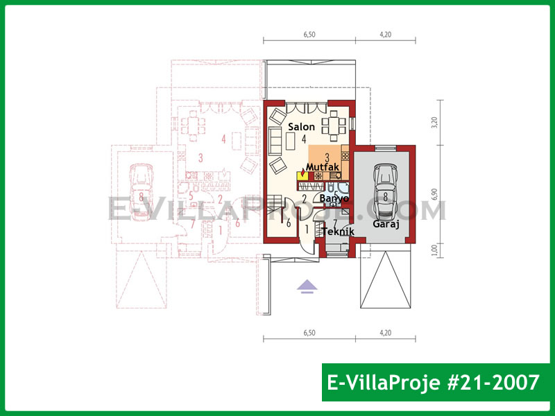 Gazbeton Çelik Ev 134 m² Dubleks (3+1) - Görsel 2