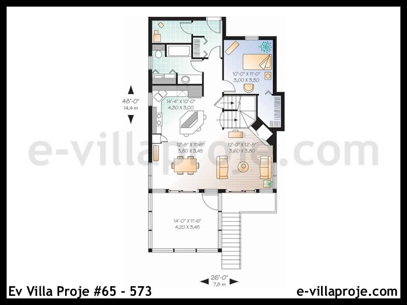 Gazbeton Çelik Ev 134 m² Dubleks (3+1) - Görsel 2