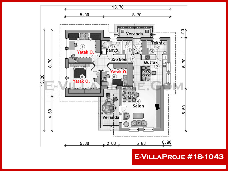 Gazbeton Çelik Ev 134 m² Tek Katlı (3+1) - Görsel 2