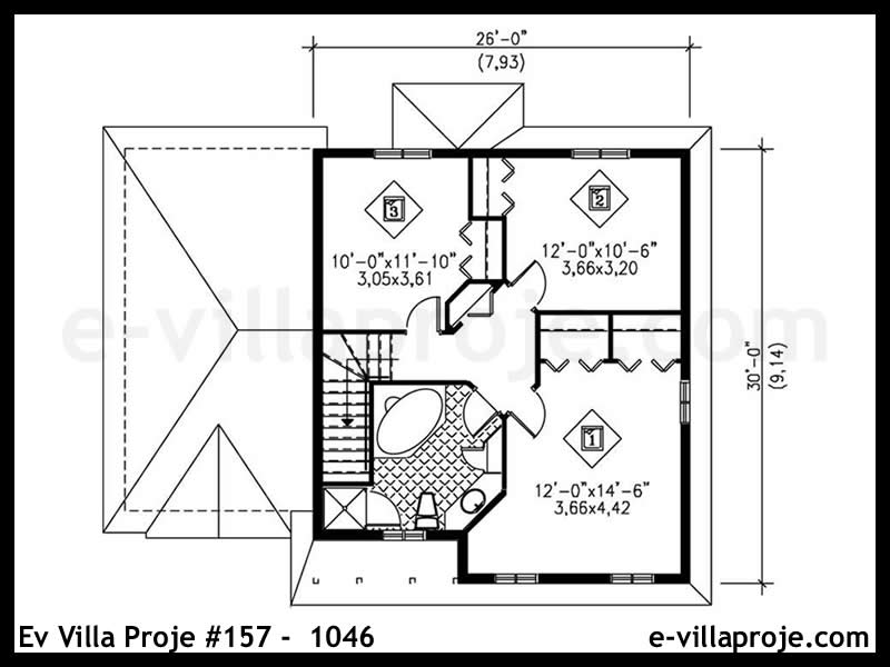 Gazbeton Çelik Ev 135 m² Dubleks (3+1) - Görsel 3