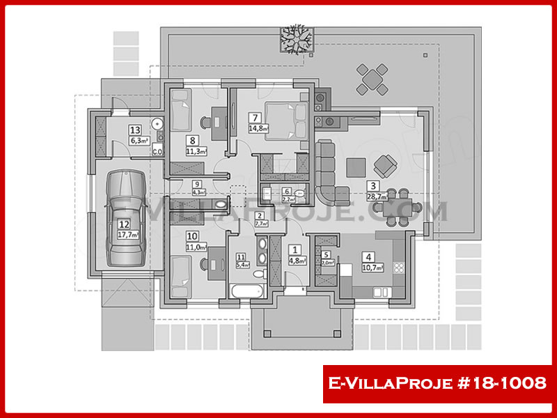 Gazbeton Çelik Ev 136 m² Tek Katlı (3+1) - Görsel 2