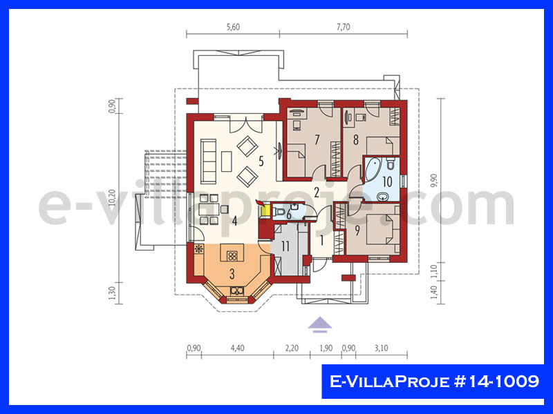 Gazbeton Çelik Ev 136 m² Tek Katlı (3+1) - Görsel 2