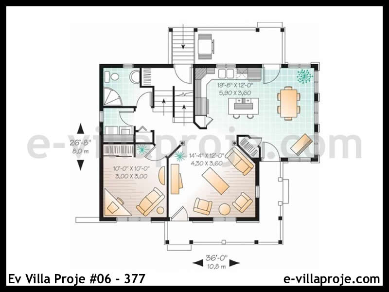 Gazbeton Çelik Ev 137 m² Dubleks (3+1) - Görsel 2