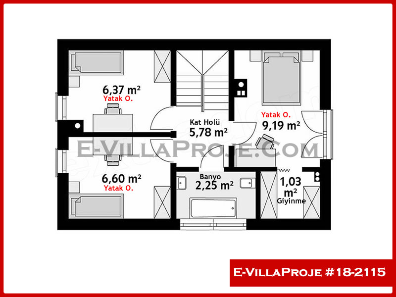 Gazbeton Çelik Ev 137 m² Dubleks (3+1) - Görsel 3