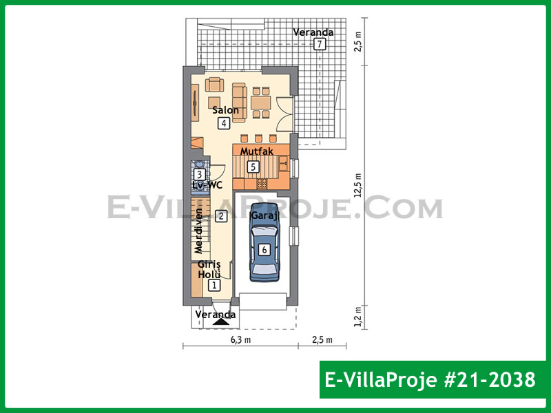 Gazbeton Çelik Ev 137 m² Dubleks (3+1) - Görsel 2