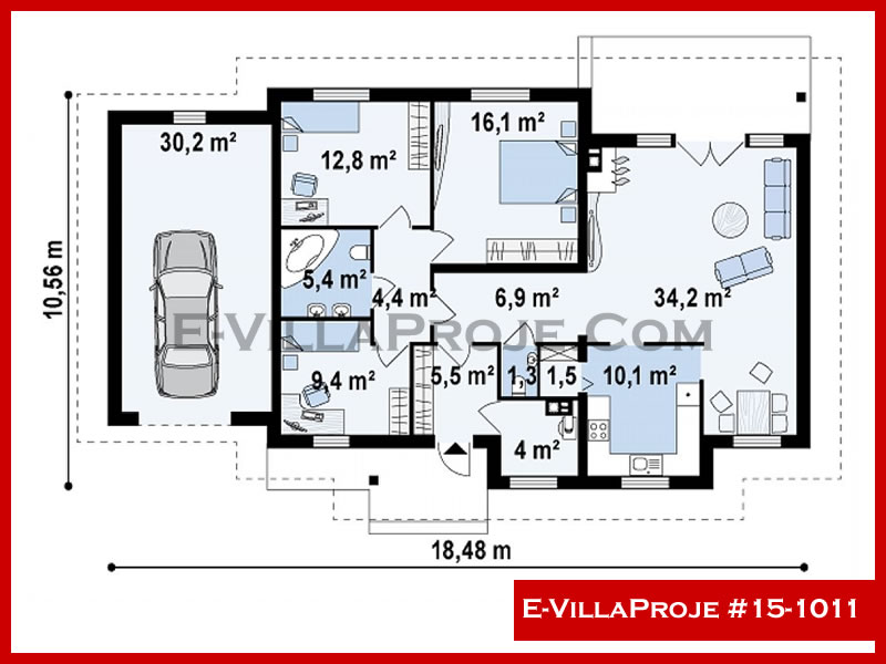 Gazbeton Çelik Ev 137 m² Tek Katlı (3+1) - Görsel 2