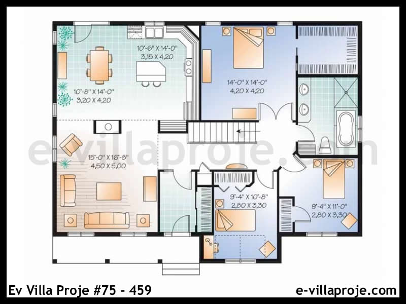 Gazbeton Çelik Ev 137 m² Tek Katlı (3+1) - Görsel 2