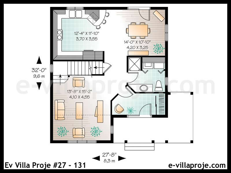 Gazbeton Çelik Ev 138 m² Dubleks (3+1) - Görsel 2