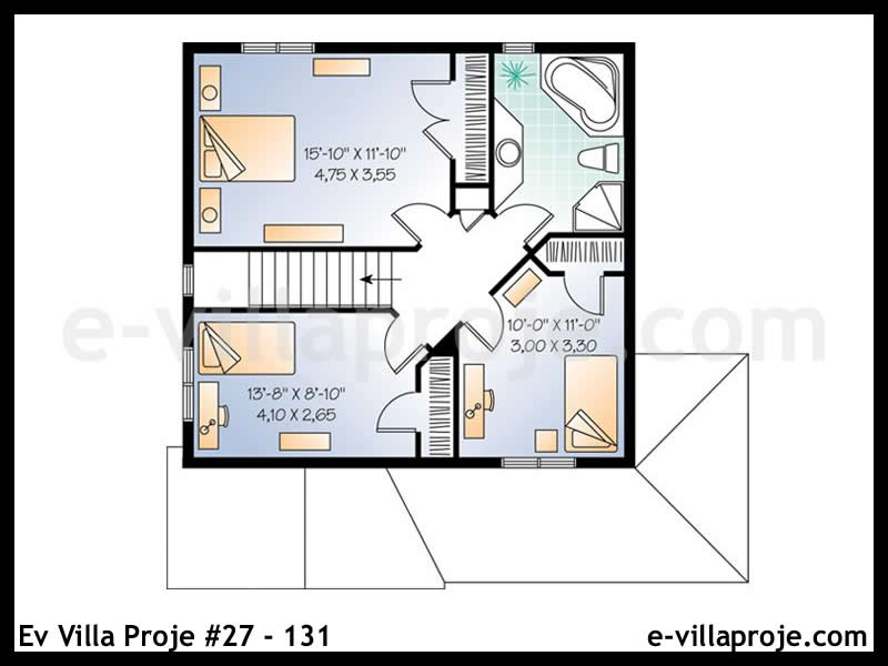 Gazbeton Çelik Ev 138 m² Dubleks (3+1) - Görsel 3