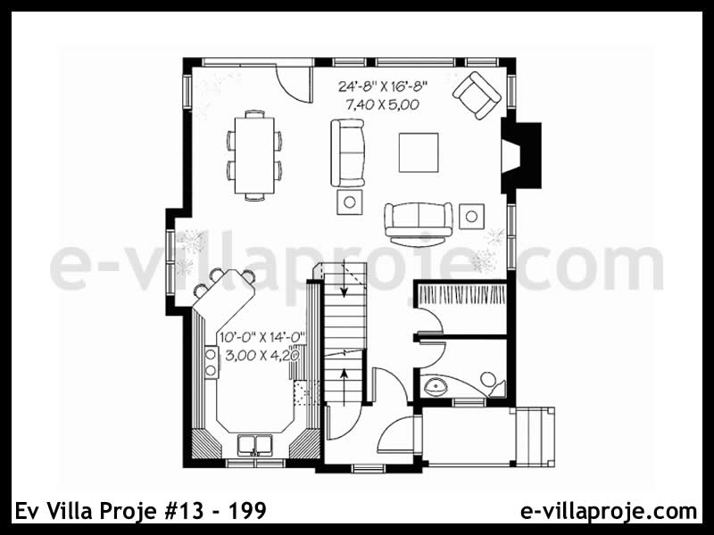 Gazbeton Çelik Ev 138 m² Dubleks (3+1) - Görsel 2