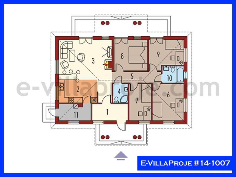 Gazbeton Çelik Ev 138 m² Tek Katlı (3+1) - Görsel 2