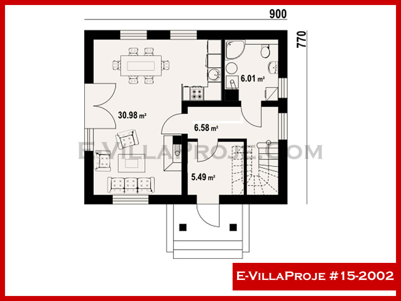 Gazbeton Çelik Ev 139 m² Dubleks (3+1) - Görsel 2