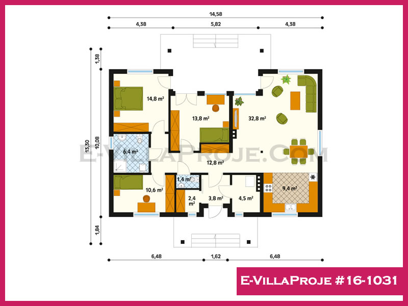 Gazbeton Çelik Ev 139 m² Tek Katlı (3+1) - Görsel 2