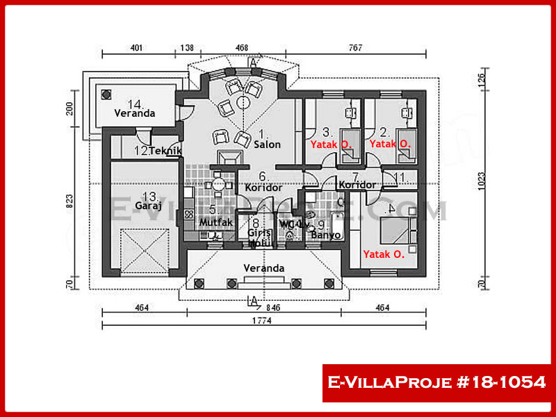Gazbeton Çelik Ev 139 m² Tek Katlı (3+1) - Görsel 2