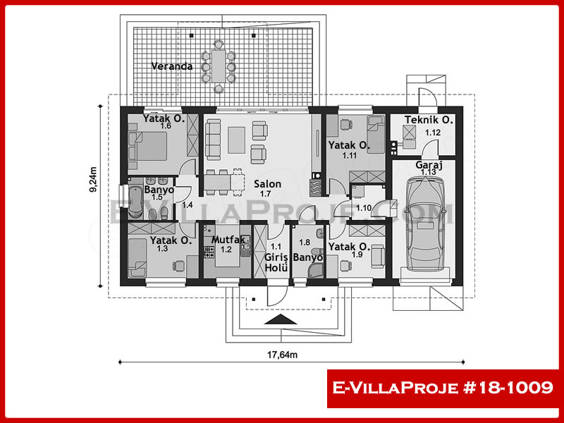 Gazbeton Çelik Ev 139 m² Tek Katlı (3+1) - Görsel 2