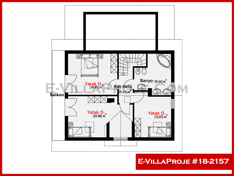 Gazbeton Çelik Ev 140 m² Dubleks (4+1) - Görsel 3