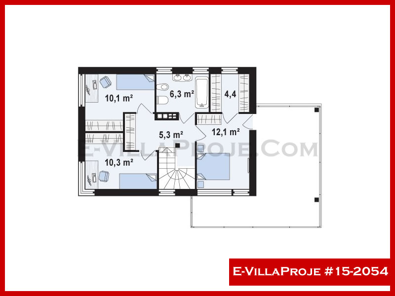 Gazbeton Çelik Ev 140 m² Dubleks (4+1) - Görsel 3