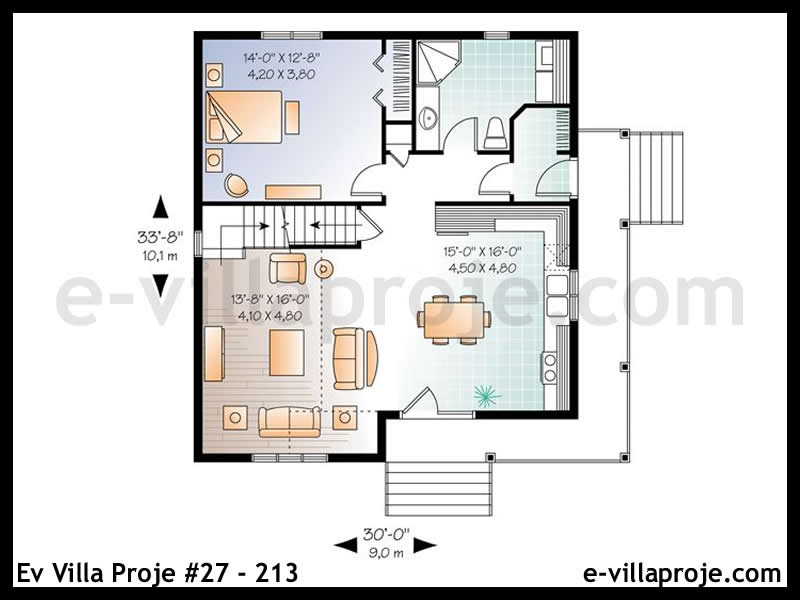 Gazbeton Çelik Ev 141 m² Dubleks (4+1) - Görsel 2